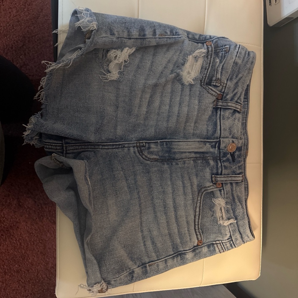 American Eagle Light Blue Denim Shorts